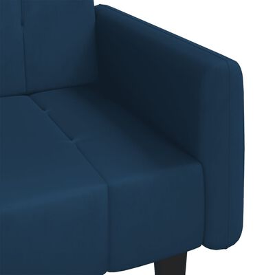 vidaXL Καναπές Κρεβάτι Διθέσιος Μπλε Βελούδινος