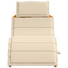 vidaXL Ξαπλώστρα 2 pcs Μπεζ 184 x 55 x 64 εκ Μασίφ ξύλο ακακίας