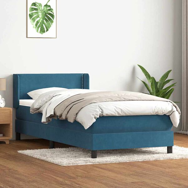 vidaXL Box Spring &kappa;&rho;&epsilon;&beta;ά&tau;&iota; &mu;&epsilon; &sigma;&tau;&rho;ώ&mu;&alpha; &sigma;&kappa;&omicron;ύ&rho;&omicron; &mu;&pi;&lambda;&epsilon; 90x210 &epsilon;&kappa;. &Beta;&epsilon;&lambda;&omicron;ύ&delta;&iota;&nu;&omicron;