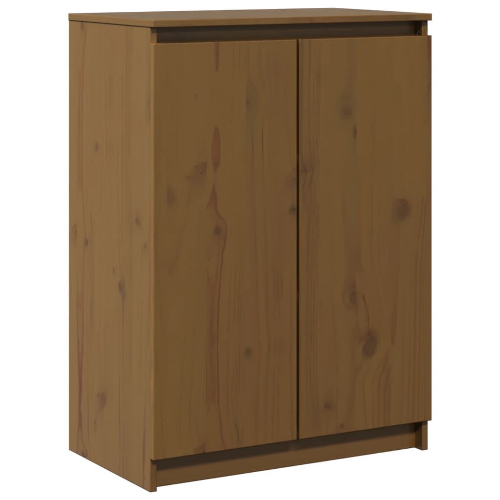 vidaXL Ντουλάπι Καφέ Μελί 60 x 36 x 84 εκ. από Μασίφ Ξύλο Πεύκου