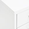 vidaXL Αρχειοθήκη Φορητή Λευκή 28 x 41 x 109 εκ. Μεταλλική