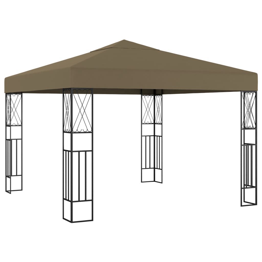 vidaXL Κιόσκι Taupe 3 x 3 μ. Υφασμάτινο