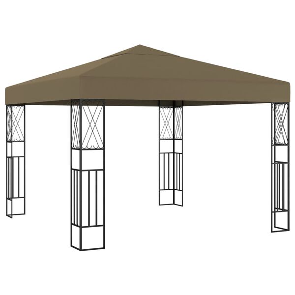 vidaXL Κιόσκι Taupe 3 x 3 μ. Υφασμάτινο