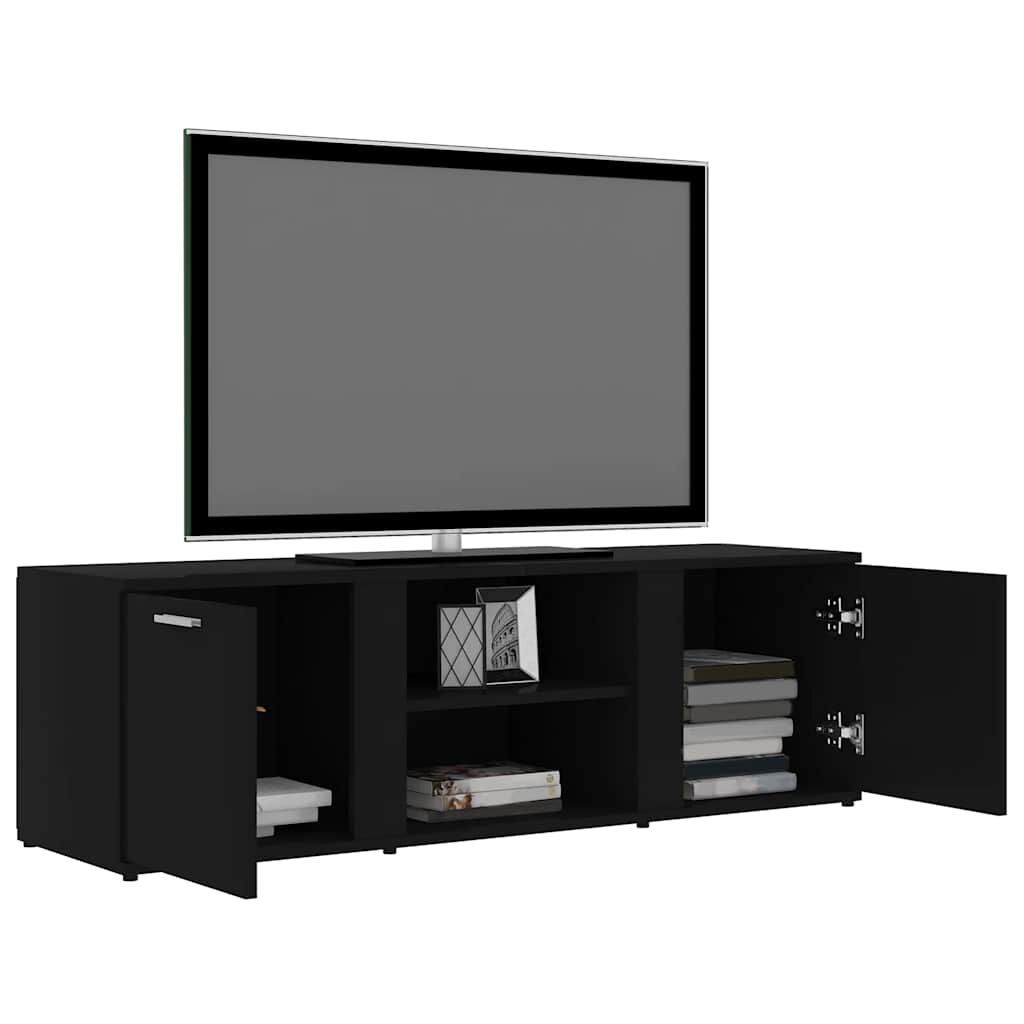 vidaXL Έπιπλο Τηλεόρασης Μαύρο 120 x 34 x 37 εκ. από Επεξ. Ξύλο