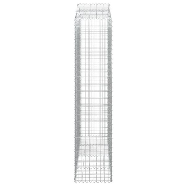 vidaXL Συρματοκιβώτια Τοξωτά 4 τεμ. 200x50x220/240 εκ. Γαλβαν. Ατσάλι