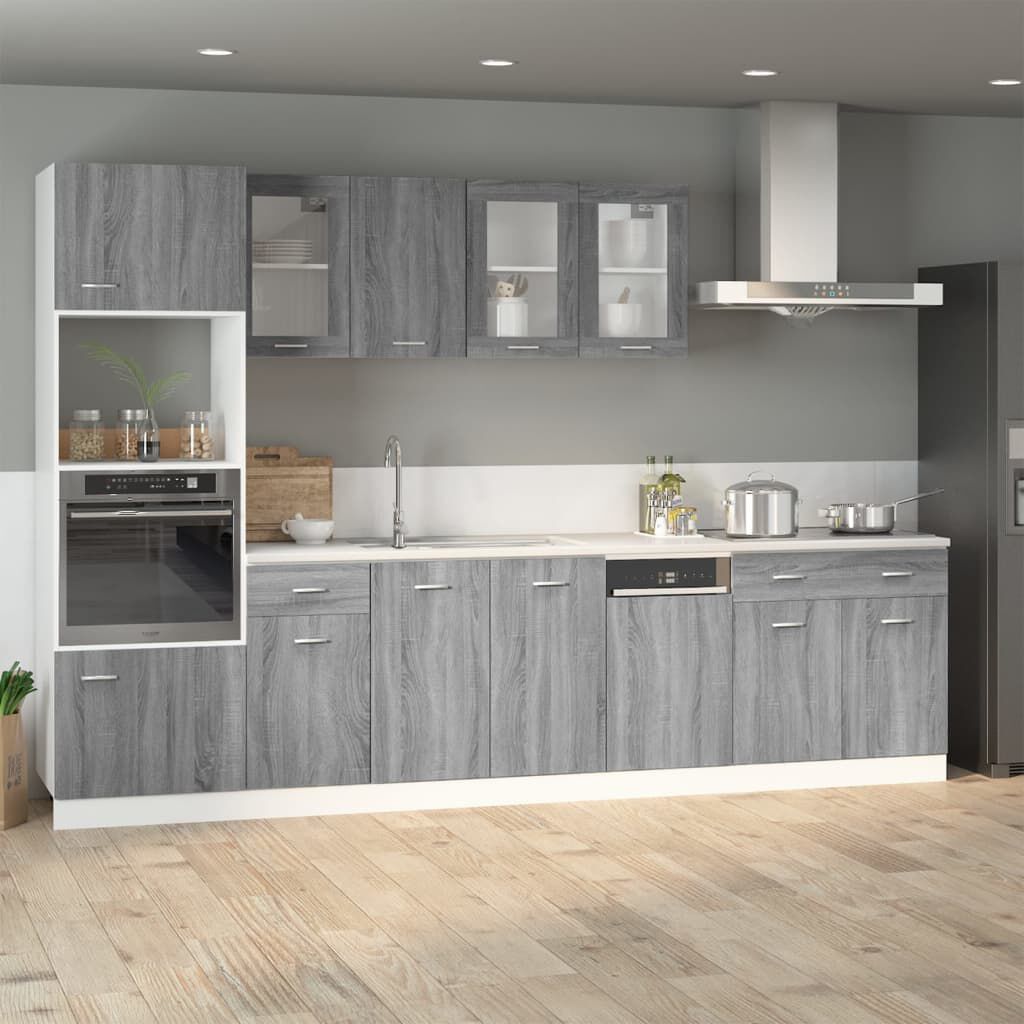 vidaXL Έπιπλο Με Συρτάρι Lyon Γκρι Sonoma 40 x 46 x 81,5εκ.