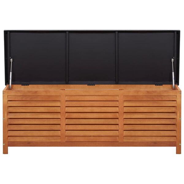 vidaXL Μπαούλο Αποθήκευσης Κήπου 150x50x55 εκ. Μασίφ Ξύλο Ευκαλύπτου