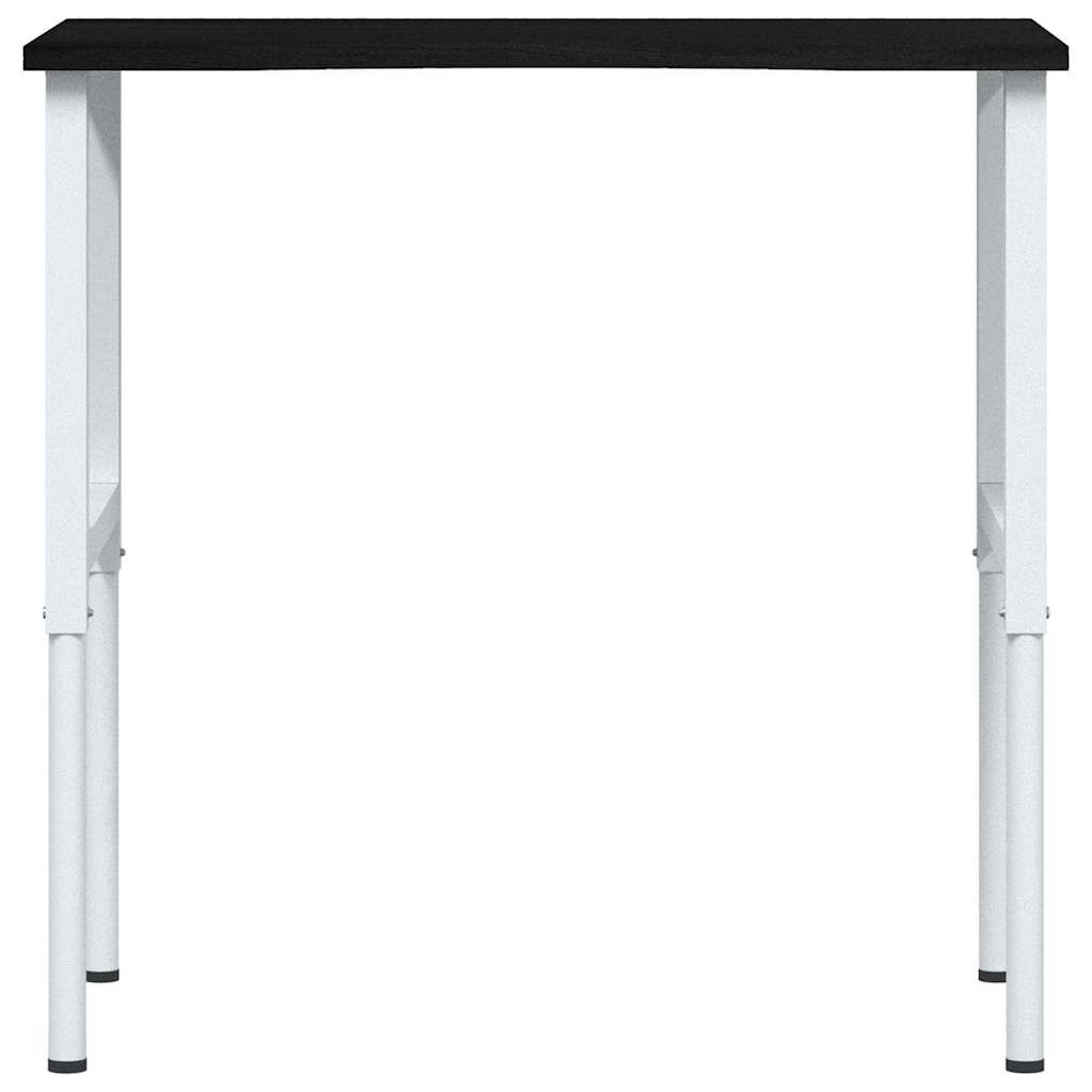 vidaXL πάγκος εργασίας σκούρο καφέ 100x60x(71,5-98) cm μασίφ ξύλο δρυς