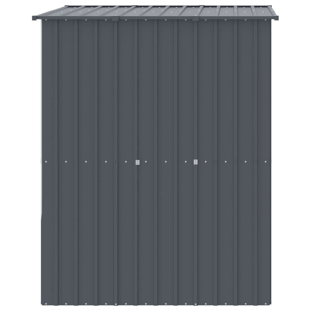 vidaXL Σπιτάκι Σκύλου με Οροφή Ανθρακί 165x153x181 εκ. Γαλβαν. Χάλυβας