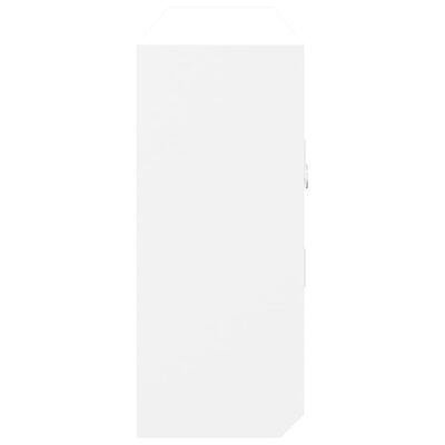 vidaXL Κλειδοθήκη Λευκή 40x8,5x20 εκ. από Επεξεργασμένο Ξύλο & Ατσάλι