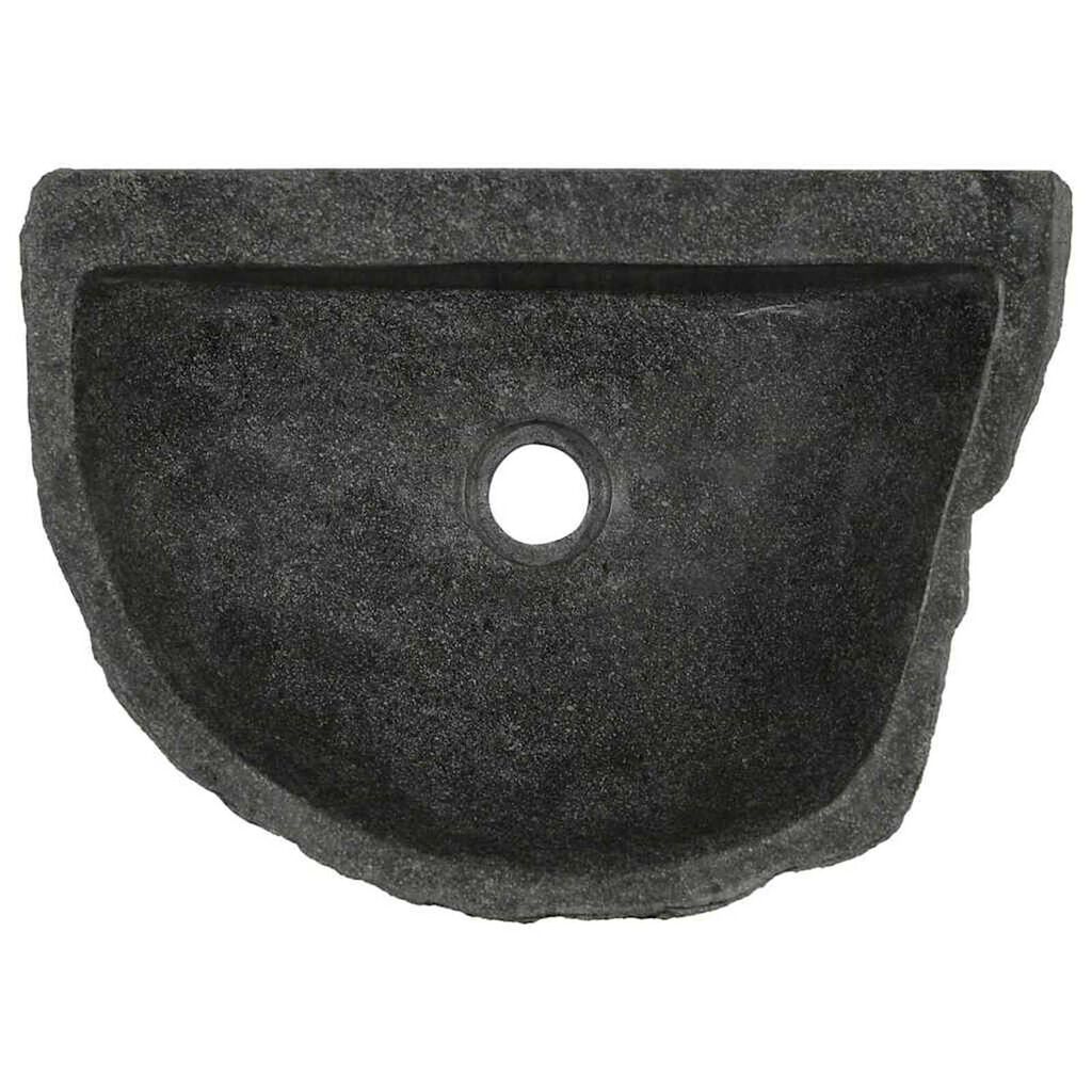vidaXL Κρεμαστή Λεκάνη Γκρι (38-45) x (30-35) x 15 εκ. Πέτρα Ποταμού