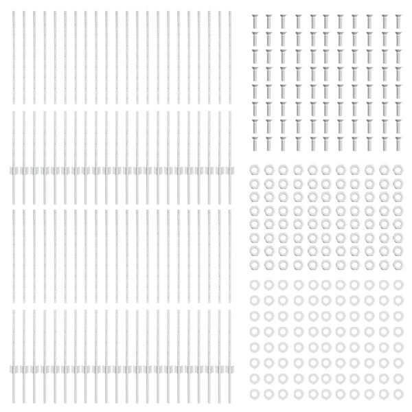 vidaXL Πό posts φράχτη 88 pcs Ασημί 160 cm Ατσάλι