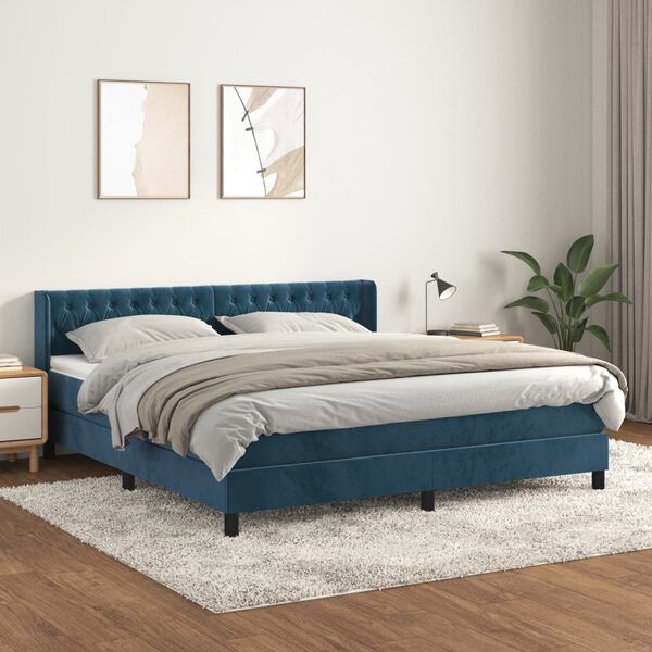 vidaXL &Kappa;&rho;&epsilon;&beta;ά&tau;&iota; Boxspring &mu;&epsilon; &Sigma;&tau;&rho;ώ&mu;&alpha; &Sigma;&kappa;&omicron;ύ&rho;&omicron; &Mu;&pi;&lambda;&epsilon; 180x200 &epsilon;&kappa;. &Beta;&epsilon;&lambda;&omicron;ύ&delta;&iota;&nu;&omicron;