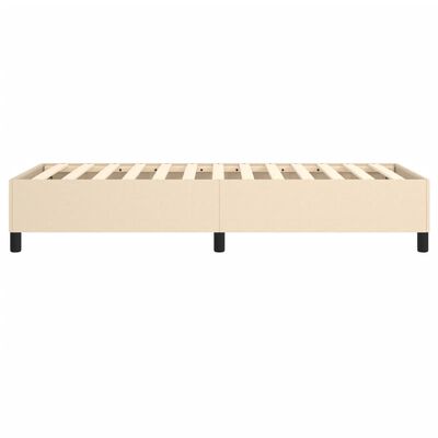 vidaXL Πλαίσιο Κρεβατιού Boxspring Κρεμ 90x190 εκ. Υφασμάτινο
