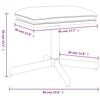 vidaXL Υποπόδιο Μπορντό 60x60x36 εκ. από Συνθετικό Δέρμα