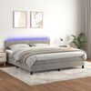 vidaXL &Kappa;&rho;&epsilon;&beta;ά&tau;&iota; Boxspring &mu;&epsilon; &Sigma;&tau;&rho;ώ&mu;&alpha; & LED &Alpha;&nu;.&Gamma;&kappa;&rho;&iota; 160x200 &epsilon;&kappa;. &Beta;&epsilon;&lambda;&omicron;ύ&delta;&iota;&nu;&omicron;