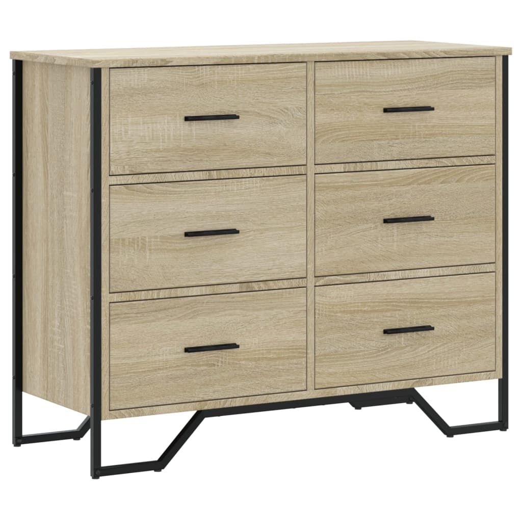 vidaXL Συρταριέρα Sonoma Δρυς 91x35,5x74,5 εκ. από Επεξεργ. Ξύλο