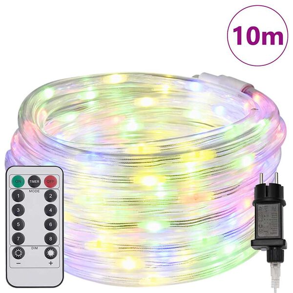 vidaXL Φωτιστικό Συρματόσχοινο με 240 LED Πολύχρωμο 10 m PVC
