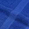 vidaXL σετ πετσετών 6 τεμαχίων μπλε 360 gsm 100% βαμβάκι