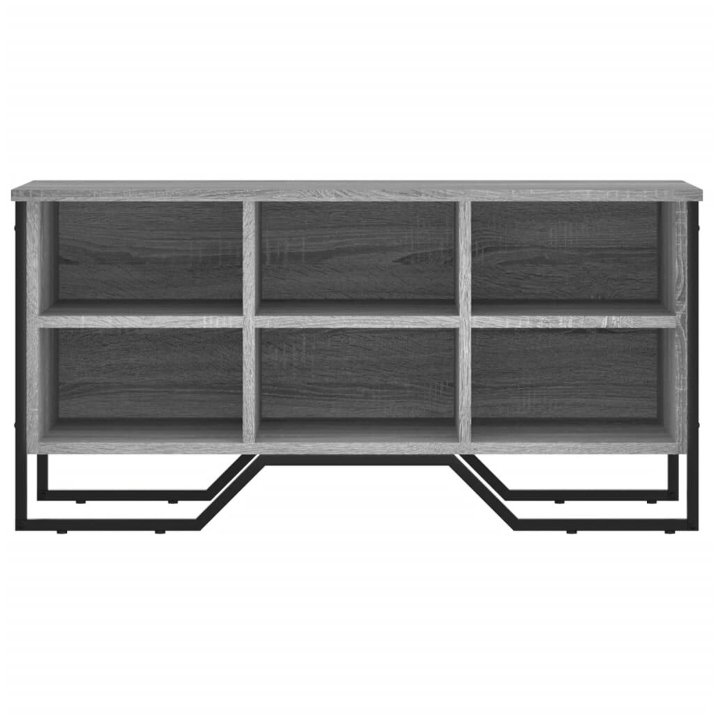 vidaXL Παπουτσοθήκη Γκρι Sonoma 90x38x45,5 εκ. από Επεξεργ. Ξύλο
