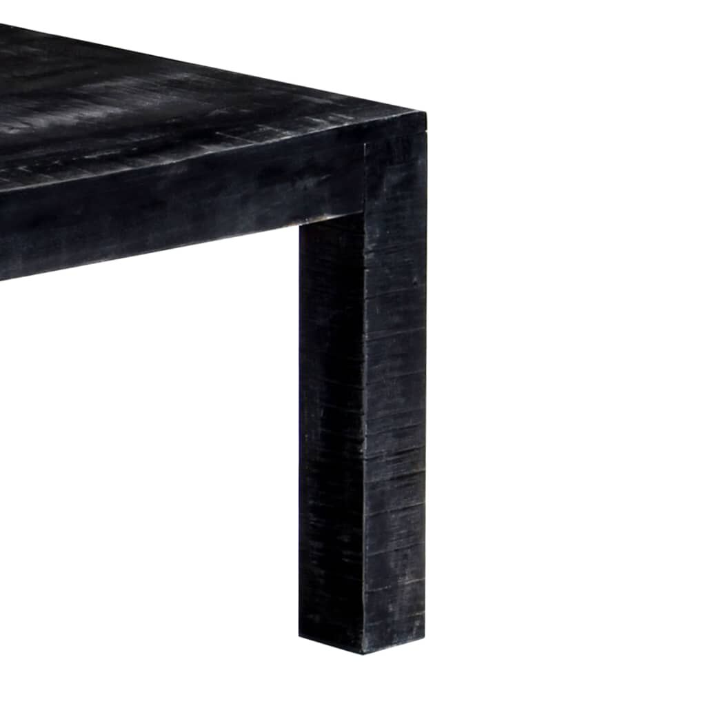 vidaXL Τραπεζάκι Σαλονιού Μαύρο 110x50x35 εκ. από Μασίφ Ξύλο Μάνγκο