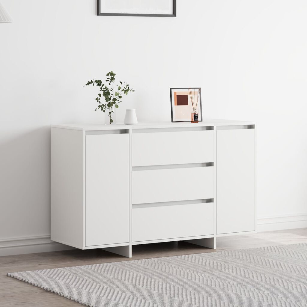 vidaXL Κονσόλα Λευκή 120x41x75 εκ. Κατασκευασμένη από Συνθετικό Ξύλο