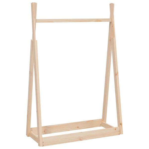 vidaXL Κρεμάστρα Ρούχων 100 x 45 x 150 εκ. από Μασίφ Ξύλο Πεύκου