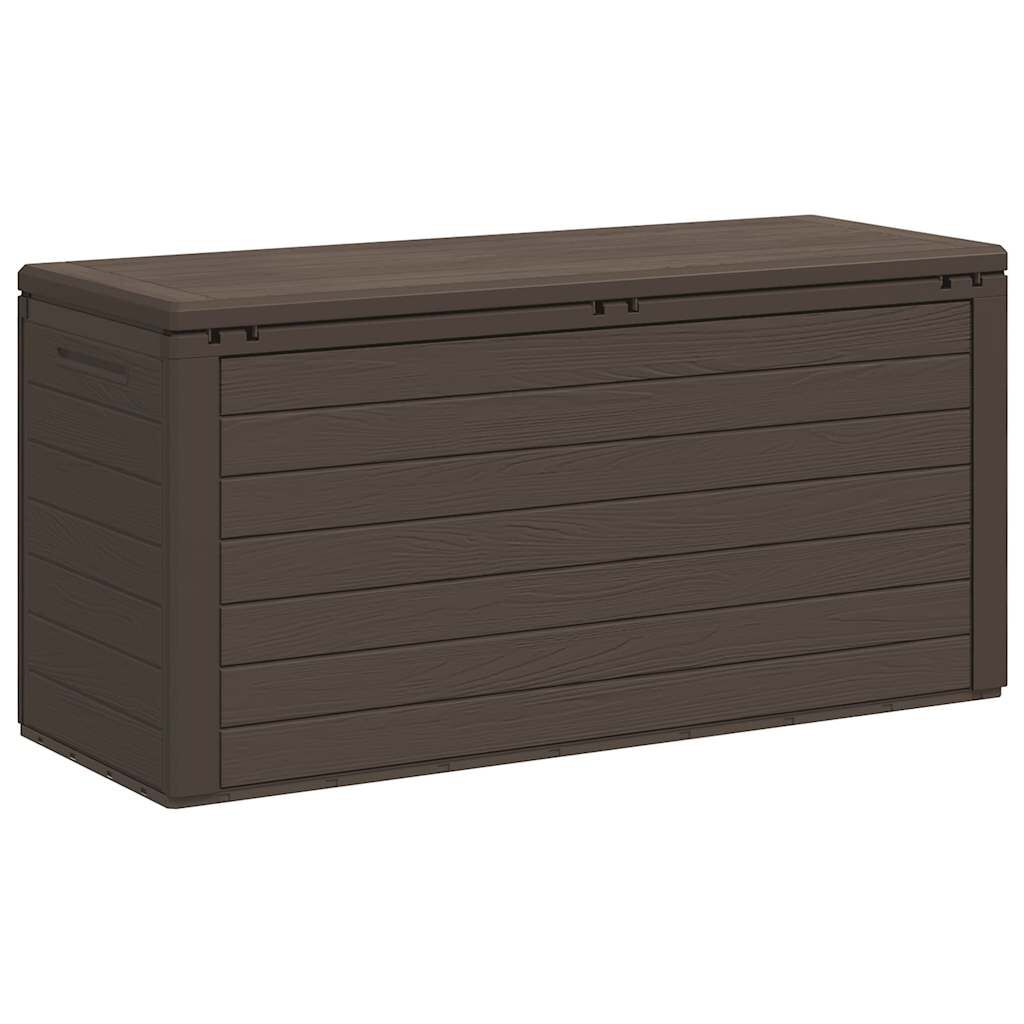 vidaXL Μπαούλο Αποθήκευσης Κήπου Καφέ 116 x 44 x 55 εκ.