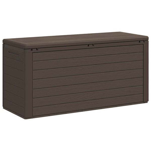 vidaXL Μπαούλο Αποθήκευσης Κήπου Καφέ 116 x 44 x 55 εκ.