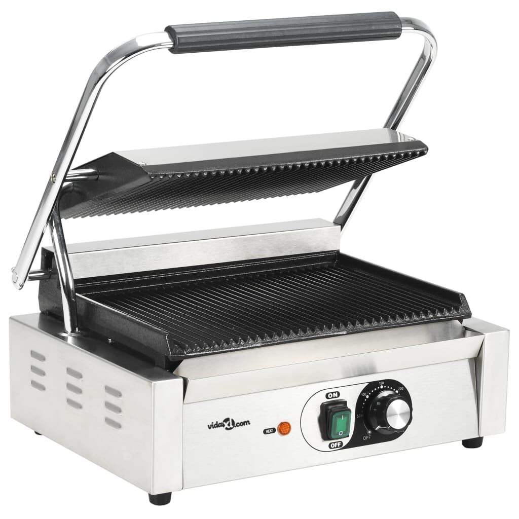 vidaXL Τοστιέρα Ραβδωτή Panini 2200 W 43 x 30,5 x 20 εκ.