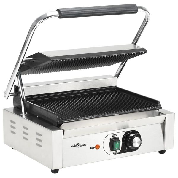 vidaXL Τοστιέρα Ραβδωτή Panini 2200 W 43 x 30,5 x 20 εκ.