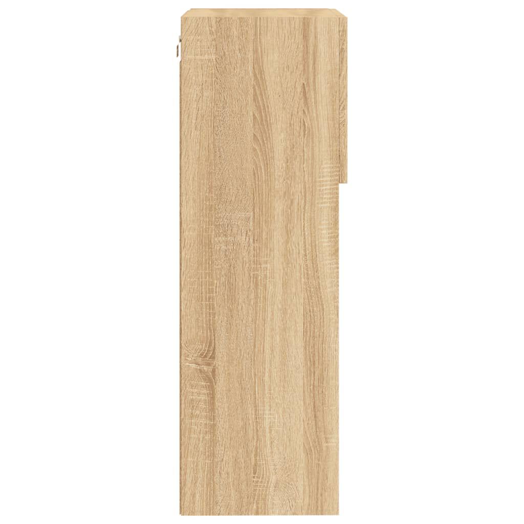 vidaXL Έπιπλο Τηλεόρασης με LED Sonoma Δρυς 40,5x30x90 εκ.