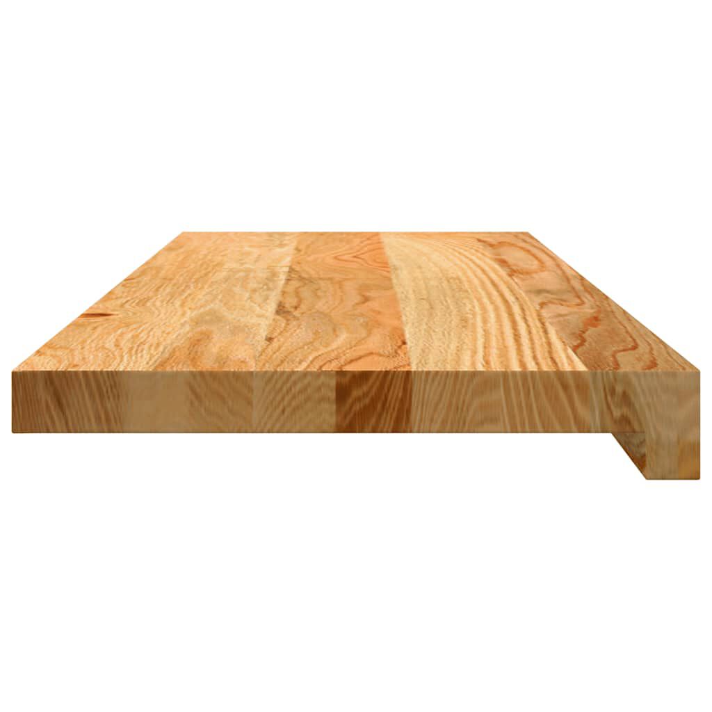 vidaXL Πατάκια Σκάλας 2 τεμ. Ανοιχτό Καφέ 70x30x2 cm Ξύλο Δρυός
