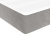 vidaXL Στρώμα με Pocket Springs Ανοιχτό Γκρι 120x210x20 εκ. Βελούδινο