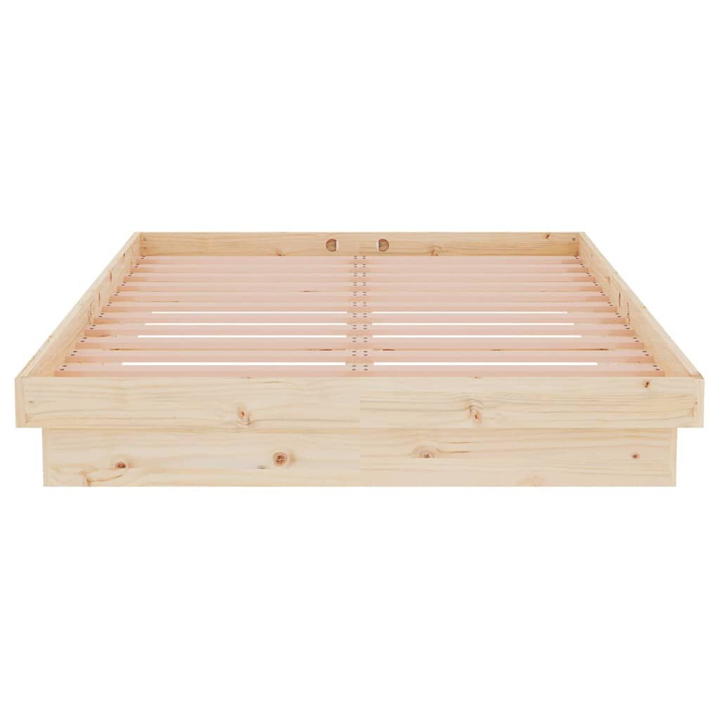 vidaXL Πλαίσιο Κρεβατιού 120 x 190 εκ. από Μασίφ Ξύλο Small Double