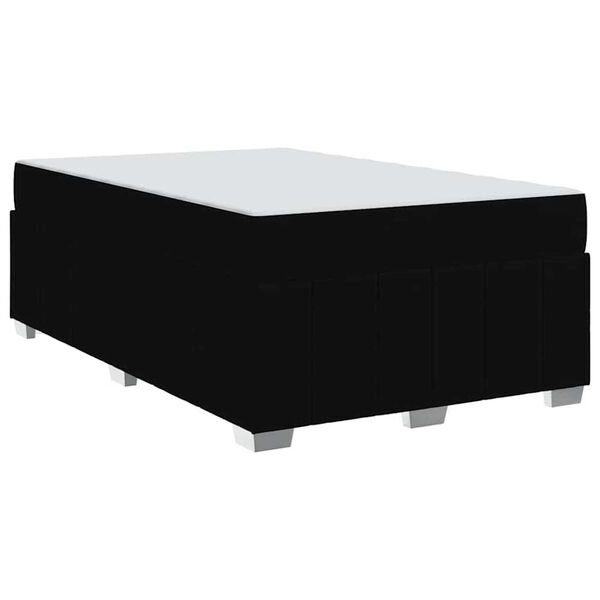 vidaXL Σκελετός Κρεβατιού με στρώμα Μαύρο 120 x 200 cm ύφασμα