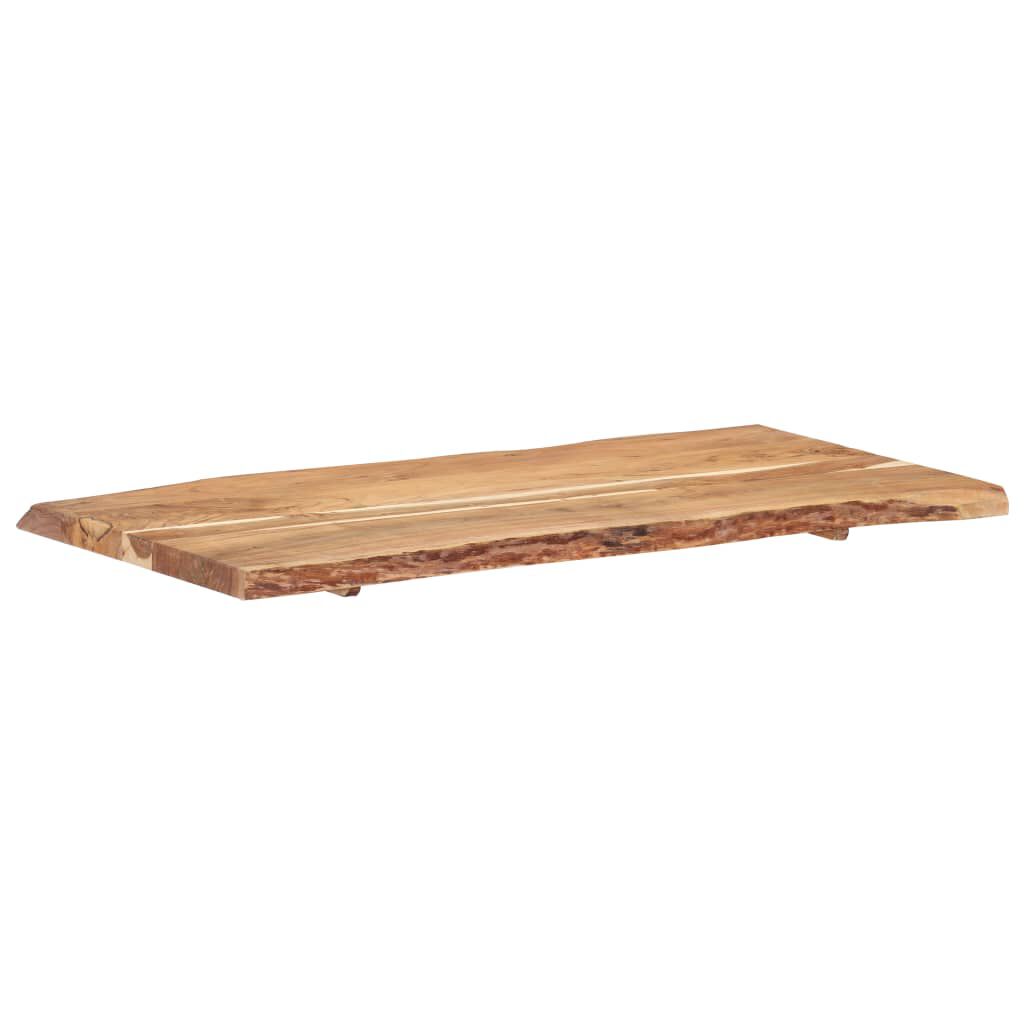 vidaXL Επιφάνεια Τραπεζιού 118 x (50-60) x 3,8 εκ. Μασίφ Ξύλο Ακακίας