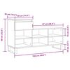 vidaXL Παπουτσοθήκη Sonoma Δρυς 102x36x60 εκ. από Επεξεργασμένο Ξύλο
