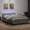 vidaXL &Kappa;&rho;&epsilon;&beta;ά&tau;&iota; Boxspring &mu;&epsilon; &Sigma;&tau;&rho;ώ&mu;&alpha; & LED &Alpha;&nu;&omicron;&iota;&chi;&tau;ό &Gamma;&kappa;&rho;&iota; 160x210 &epsilon;&kappa;. &Beta;&epsilon;&lambda;&omicron;ύ&delta;&iota;&nu;&omicron;