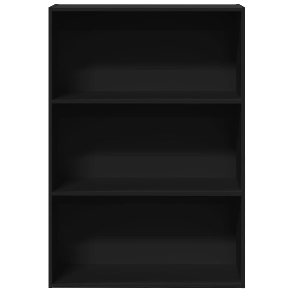 vidaXL Βιβλιοθήκη Μαύρη 80x30x114 εκ. από Επεξεργασμένο Ξύλο