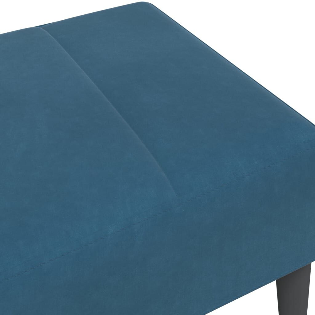 vidaXL Υποπόδιο Μπλε 77x55x31 εκ. Βελούδινο