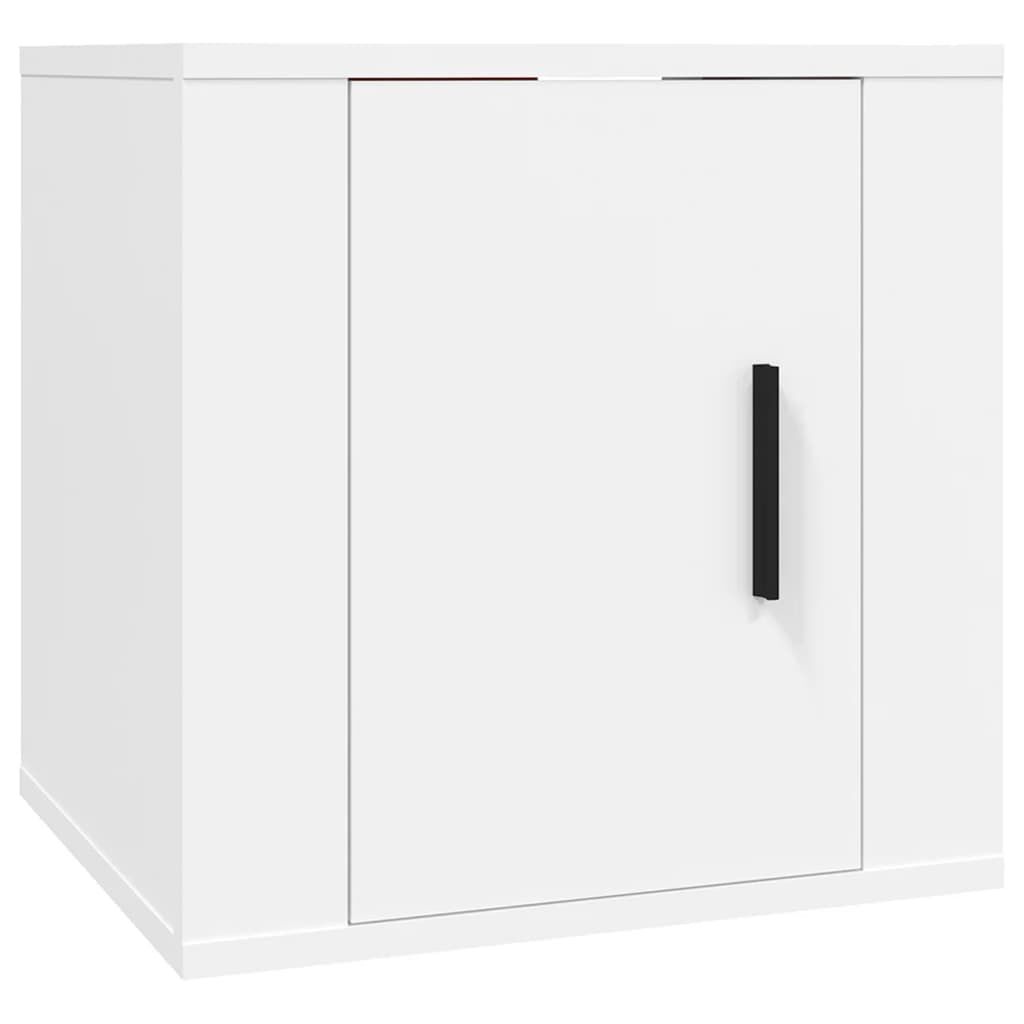 vidaXL Έπιπλο Τηλεόρασης Επιτοίχιο Λευκό 40x34,5x40 εκ.