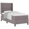 vidaXL &Kappa;&rho;&epsilon;&beta;ά&tau;&iota; &mu;&epsilon; &epsilon;&lambda;&alpha;&tau;ή&rho;&iota;&alpha; &mu;&epsilon; &mu;&alpha;&xi;&iota;&lambda;ά&rho;&iota; Taupe 200 x 90 &epsilon;&kappa;. ύ&phi;&alpha;&sigma;&mu;&alpha;