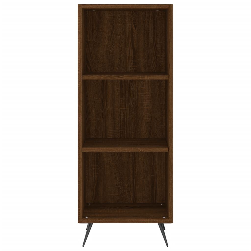 vidaXL Ραφιέρα Καφέ Δρυς 34,5 x 32,5 x 90 εκ. από Επεξεργασμένο Ξύλο
