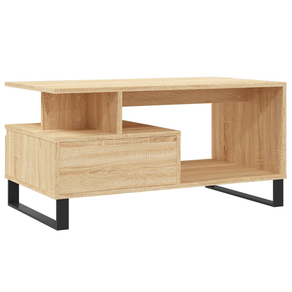 vidaXL Τραπεζάκι Σαλονιού Sonoma Δρυς 90x49x45 εκ. Επεξεργασμένο Ξύλο