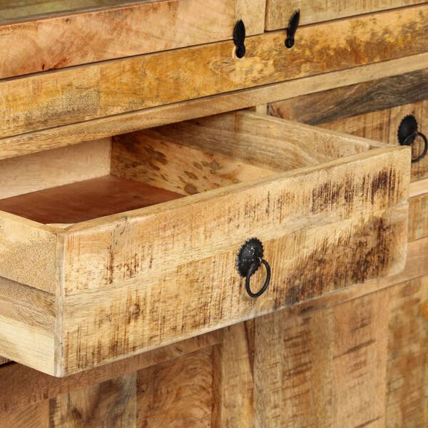 vidaXL Βιτρίνα 100 x 40 x 175 εκ. από Μασίφ Ξύλο Μάνγκο