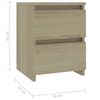 vidaXL Κομοδίνο Χρώμα Sonoma Δρυς 30 x 30 x 40 εκ. από Επεξ. Ξύλο