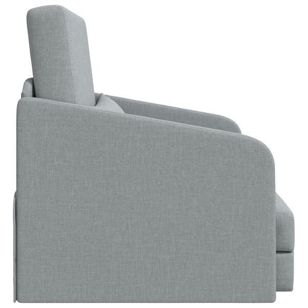 vidaXL Κρεβάτι Καναπές 2-σε-1 Ανοιχτό Γκρι 65x80x83 εκ Υφάσματος
