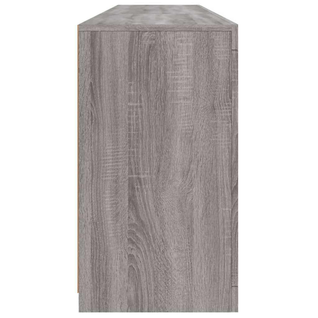 vidaXL Μπουφές με LED Γκρι Sonoma 162x37x67 εκ.