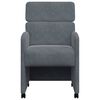 vidaXL Καρέκλες Φαγητού με Ρόδες 2 pcs Σκούρο γκρι 58 x 65 x 98 εκ.